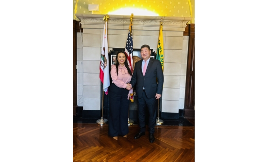 MEETING WITH MS SHENG TAO, MAYOR OF THE CITY OF OAKLAND, USA